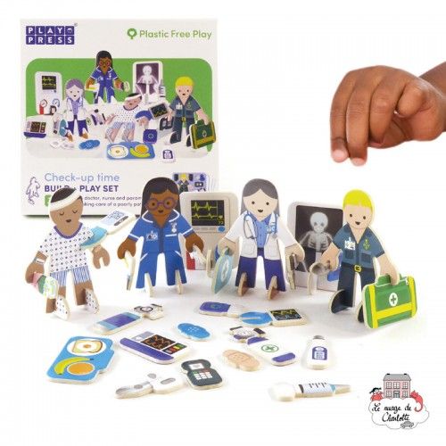 Doctor & Nurse Eco Friendly Playset - PLP-S0003 - Playpress Toys - Figures and accessories - Le Nuage de Charlotte