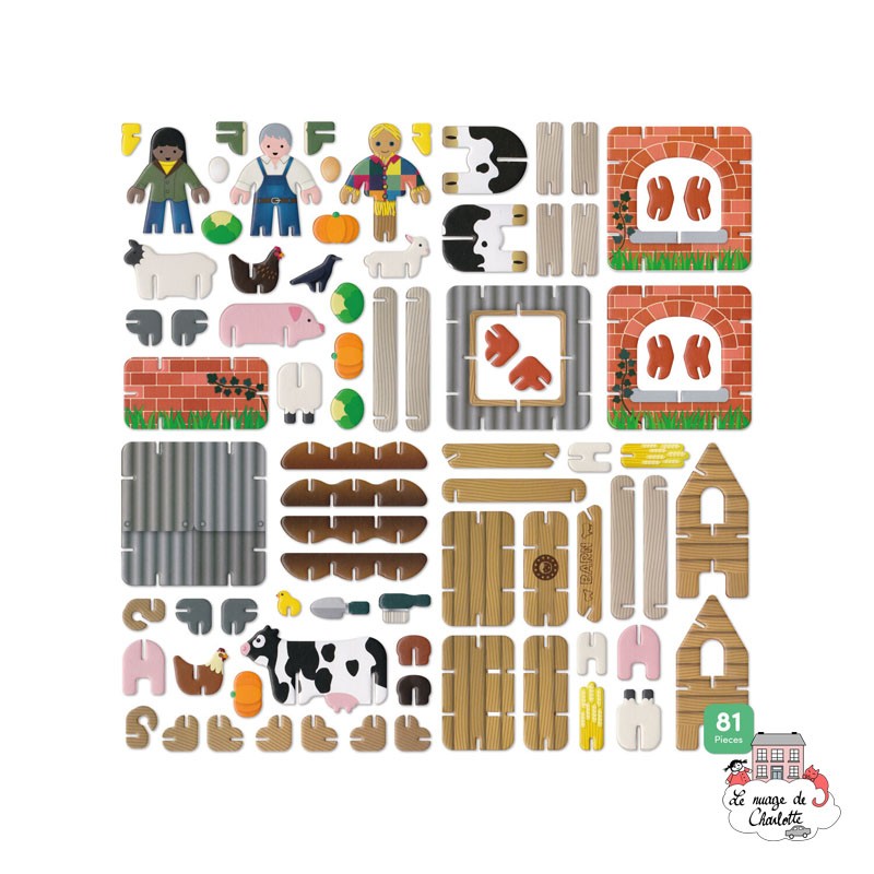 Farm Build and Play Set - PLP-L0001 - Playpress Toys - Figures and accessories - Le Nuage de Charlotte