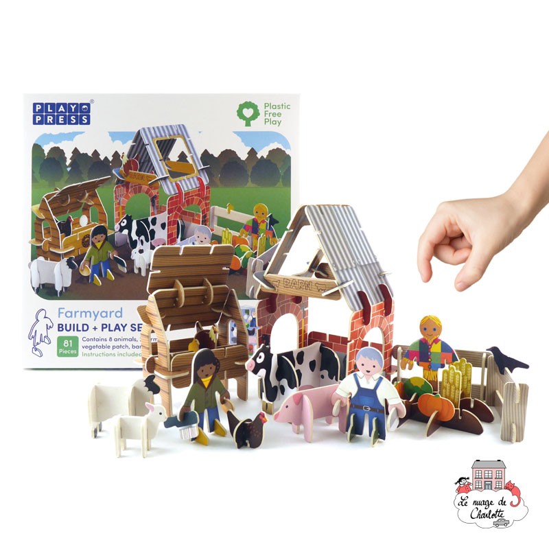 Farm Build and Play Set - PLP-L0001 - Playpress Toys - Figures and accessories - Le Nuage de Charlotte