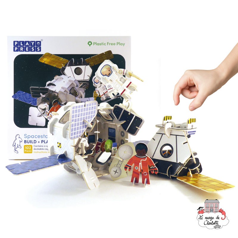 Space Station Eco Friendly Playset - PLP-XL0001 - Playpress Toys - Figures and accessories - Le Nuage de Charlotte