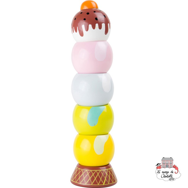 Ice Cream Stacking Game - SMF-5889 - Small Foot - Play Food - Le Nuage de Charlotte