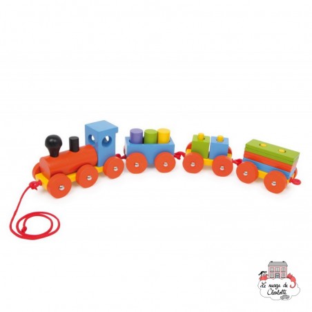 "Speedy" Train - SMF-1555 - Small Foot - Pull Along Toys - Le Nuage de Charlotte