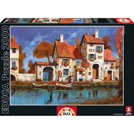 La Cascina sul Lago, Guido Borelli - EDU-16316 - Educa Borras - 100 pieces - Le Nuage de Charlotte