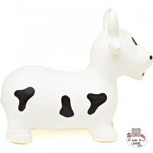 Hippy Skippy Vache - blanche - HSY-120016 - Hippy Skippy - Ballons sauteurs - Le Nuage de Charlotte