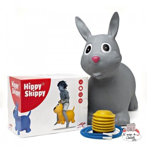 Hippy Skippy Lapin - gris - HSY-120024 - Hippy Skippy - Ballons sauteurs - Le Nuage de Charlotte