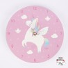 Horloge murale licorne arc-en-ciel - S&B-JANE231 - Sass & Belle - Horloges et réveils - Le Nuage de Charlotte