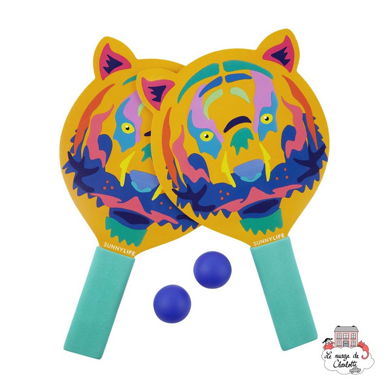 KIDS BEACH BATS | TIGER - SUL-S0WBATTI - SunnyLIFE - Skills and Outdoor Games - Le Nuage de Charlotte