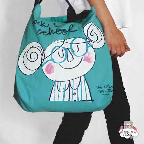 Sac Le Monstre des Couleurs - Turquoise - TCM-ST19W302 - The Colour Monster - Sac à bandoulière - Le Nuage de Charlotte