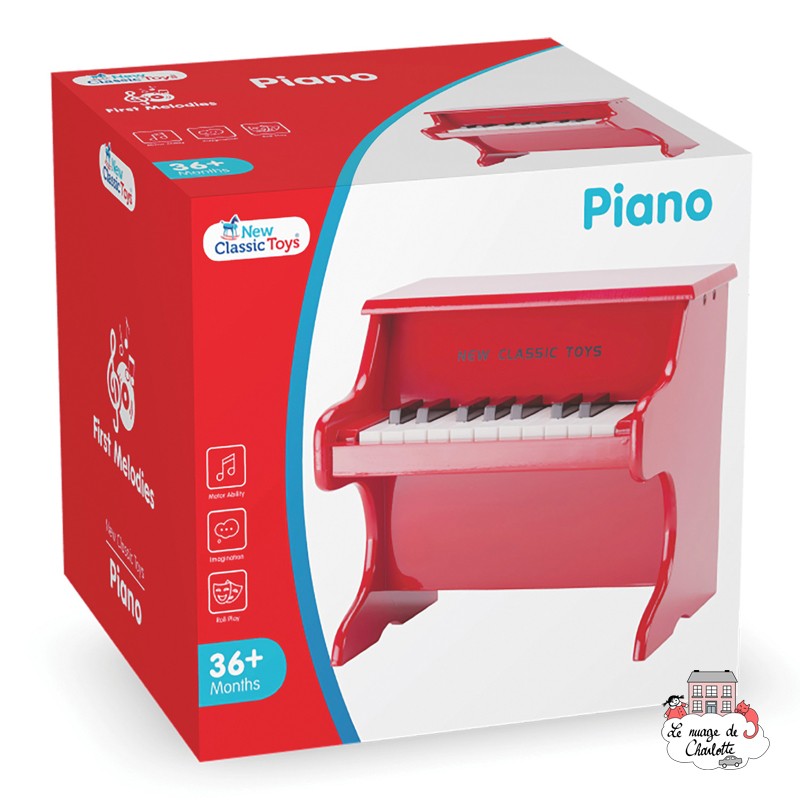 Piano rouge - 18 touches - NCT-10155 - New Classic Toys - Musique - Le Nuage de Charlotte