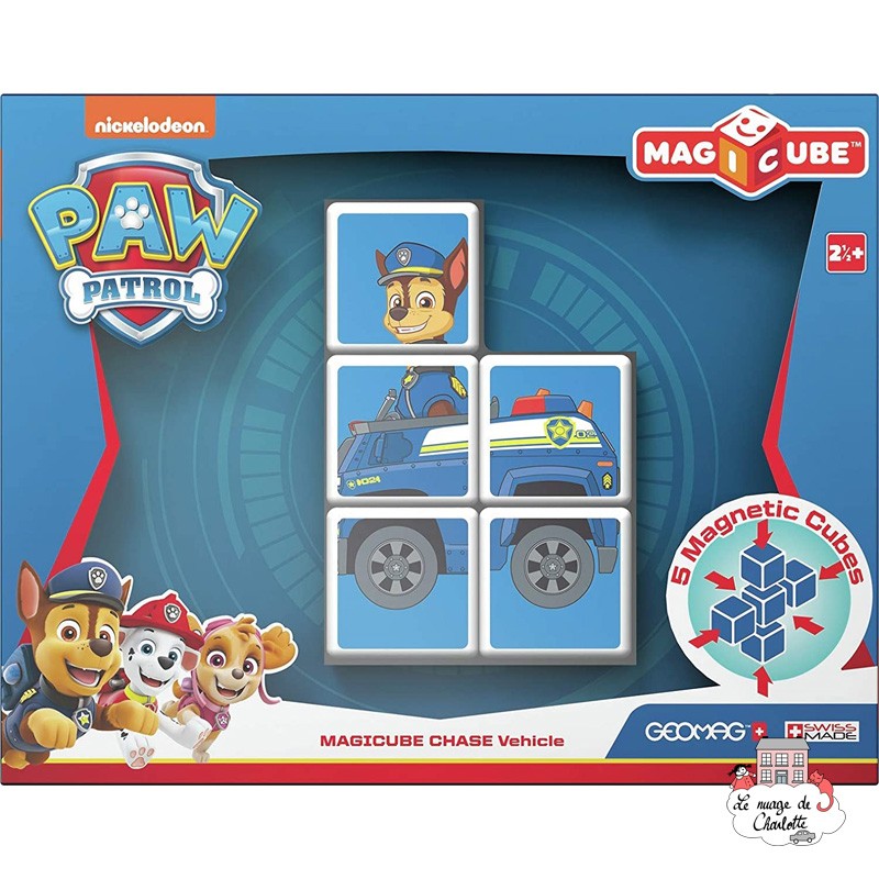 Geomag MagiCube Paw Patrol Chase Police Truck - GEO-079 - Geomag - Magnetic elements - Le Nuage de Charlotte