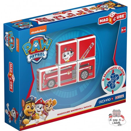 Geomag MagiCube Paw Patrol Marshall Fire Truck - GEO-080 - Geomag - Magnetic elements - Le Nuage de Charlotte