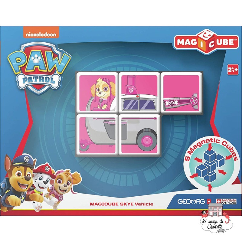 Geomag MagiCube Paw Patrol Skye Helicopter - GEO-081 - Geomag - Magnetic elements - Le Nuage de Charlotte