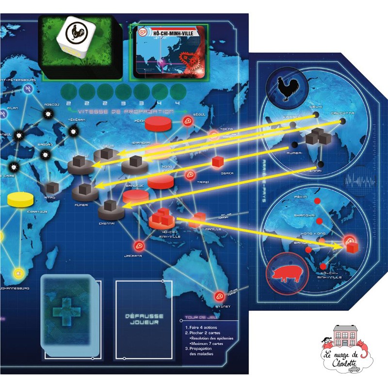 Pandemic - Ext. État d'Urgence - ZMA-70250 - Z-Man - Jeux de société - Le Nuage de Charlotte