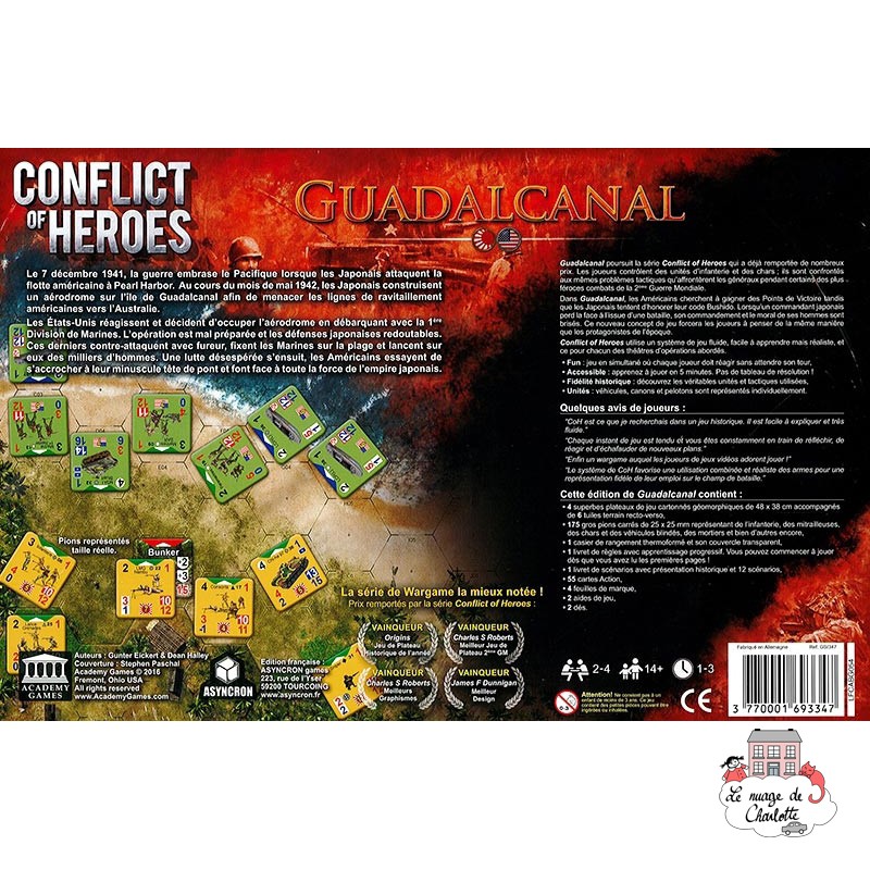 Conflict of Heroes - Guadalcanal Pacifique 1942 - ASY-ASYCOH020 - Asyncron Games - Jeux de société - Le Nuage de Charlotte