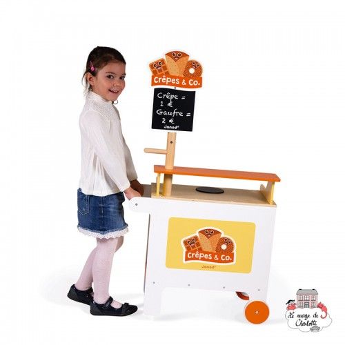 Stand Mobile - Crêpes & Co (bois) - JAN-J06587 - Janod - Cuisines et magasins - Le Nuage de Charlotte