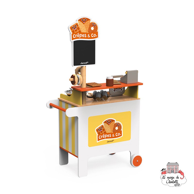 Stand Mobile - Crêpes & Co (bois) - JAN-J06587 - Janod - Cuisines et magasins - Le Nuage de Charlotte