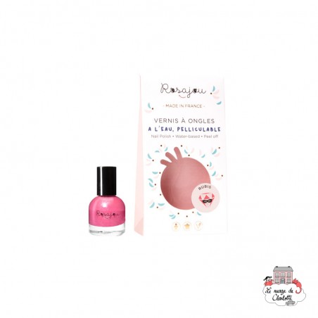 Nail Polish "Rubis" - ROS-RVAO01 - Rosajou - Maquillage et cosmétique fantaisie pour enfants - Le Nuage de Charlotte