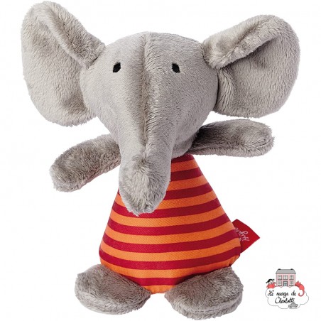 Red Stars Elephant Rattle - SIG-41176 - sigikid - Rattles - Le Nuage de Charlotte