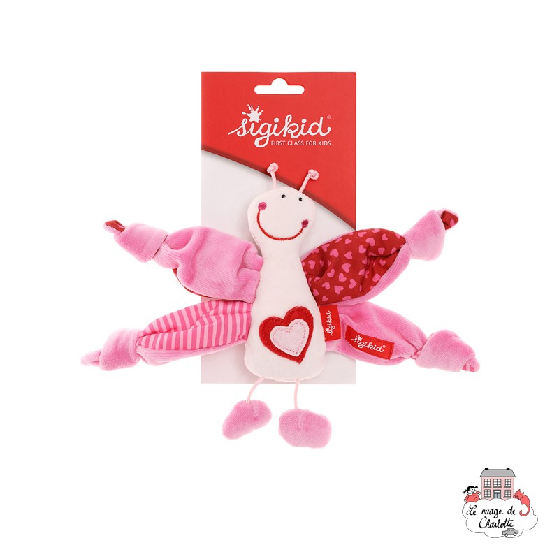 Pink Butterfly Rattle - SIG-49897 - sigikid - Rattles - Le Nuage de Charlotte