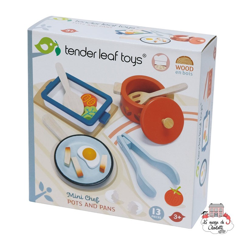 Pots and Pans - TLT-8241 - Tender Leaf Toys - Kitchens and stores - Le Nuage de Charlotte