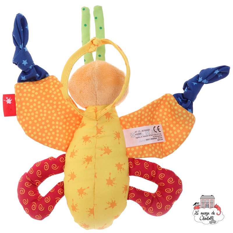 Hochet Papillon jaune - SIG-49289 - sigikid - Hochets - Le Nuage de Charlotte