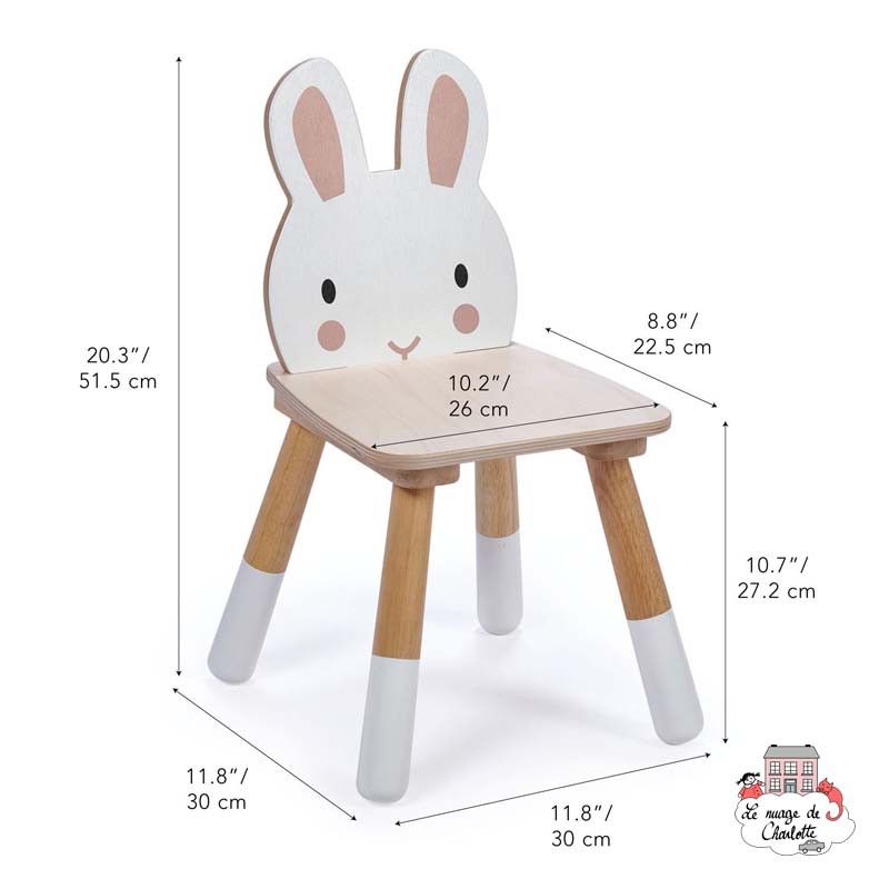 Chaise Forest Lapin - TLT-8812 - Tender Leaf Toys - Meubles pour enfants - Le Nuage de Charlotte