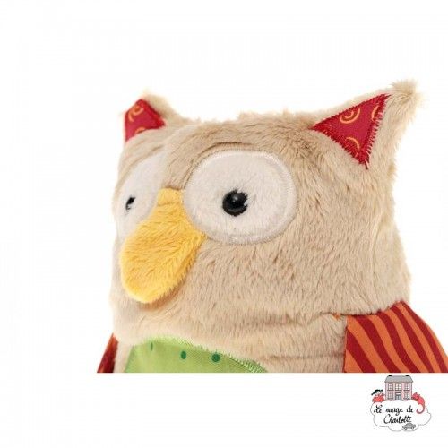 Musical Owl Red Stars - SIG-40780 - sigikid - Musical comforter - Le Nuage de Charlotte