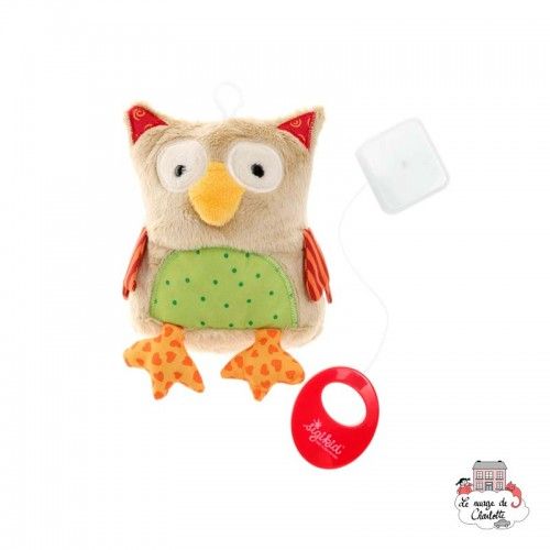 Hibou musical Red Stars - SIG-40780 - sigikid - Doudou musicaux - Le Nuage de Charlotte