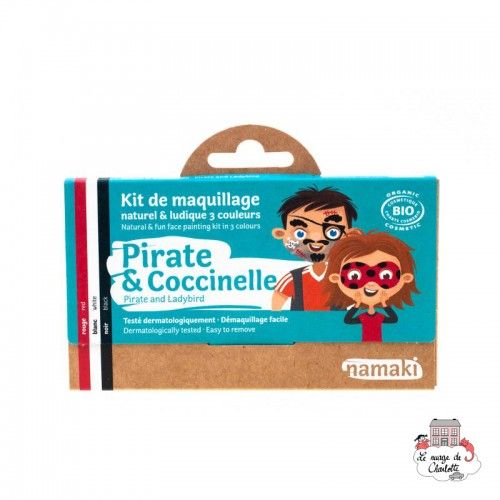 Kit de Maquillage 3 couleurs Pirate & Coccinelle - NAM-NA110003 - Namaki - Grimage - Le Nuage de Charlotte