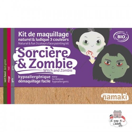 Witch & Zombie 3-Color Makeup Kit - NAM-NA110008 - Namaki - Make Up - Le Nuage de Charlotte