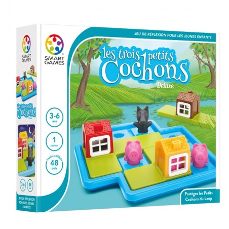 Les Trois Petits Cochons Deluxe - SMT-SG023FR - Smart - Jeux solo - Le Nuage de Charlotte