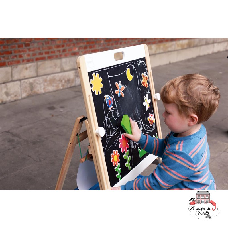 Black & White Bilateral Table - SCR-6181083 - Scratch - Drawing boards and slates - Le Nuage de Charlotte