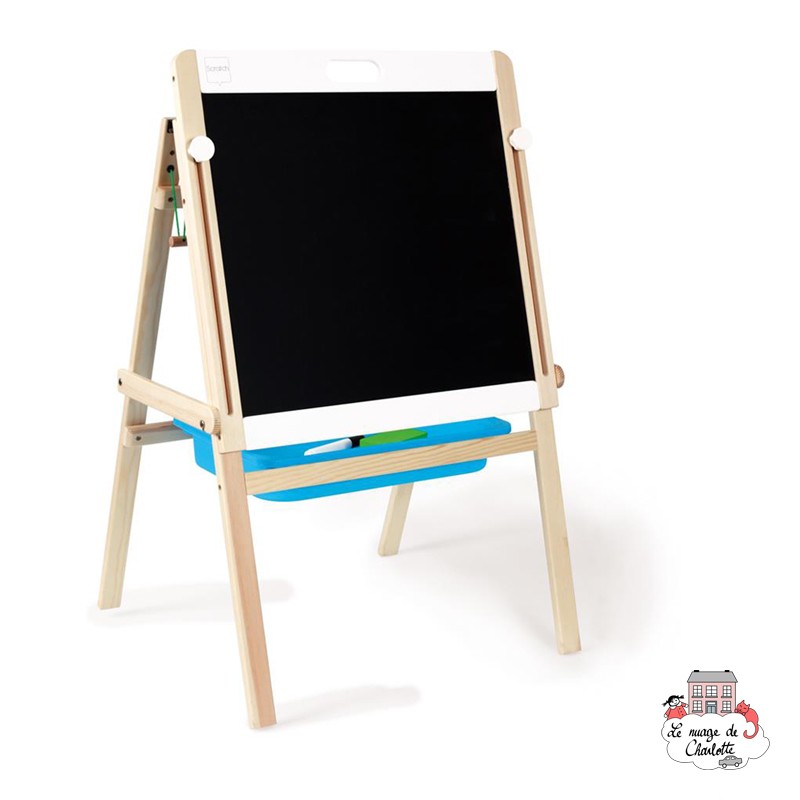 Black & White Bilateral Table - SCR-6181083 - Scratch - Drawing boards and slates - Le Nuage de Charlotte