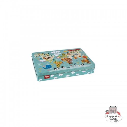 World Map Puzzle "By Marina Hogan" - APL-14550 - APLI - Puzzles for little ones - Le Nuage de Charlotte