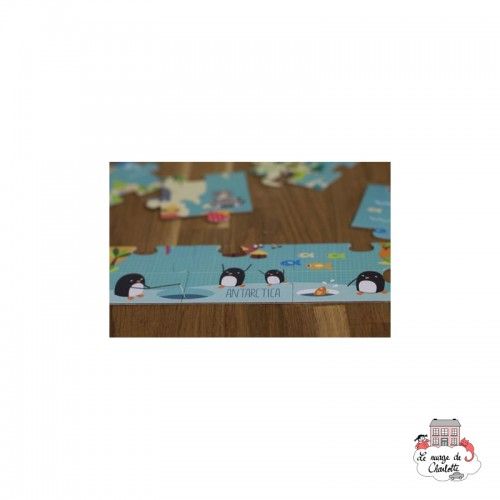 World Map Puzzle "By Marina Hogan" - APL-14550 - APLI - Puzzles for little ones - Le Nuage de Charlotte