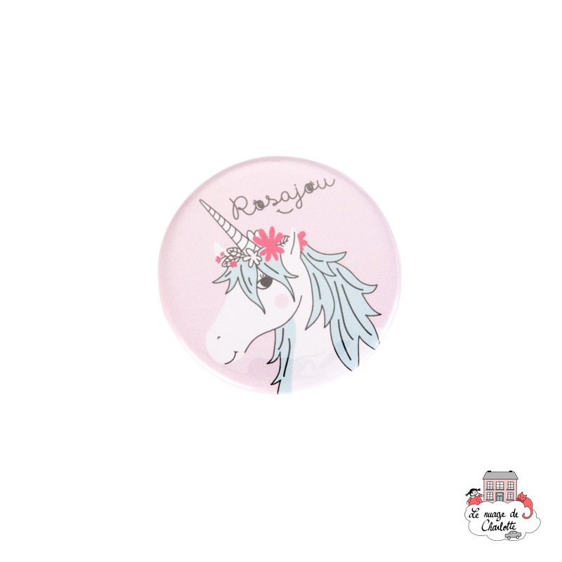 Pocket mirror - Unicorn - ROS-M02 - Rosajou - Pocket mirror - Le Nuage de Charlotte