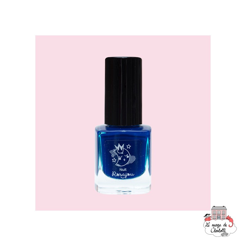 Polish "Nuit" dark blue - ROS-VAO11 - Rosajou - Maquillage et cosmétique fantaisie pour enfants - Le Nuage de Charlotte