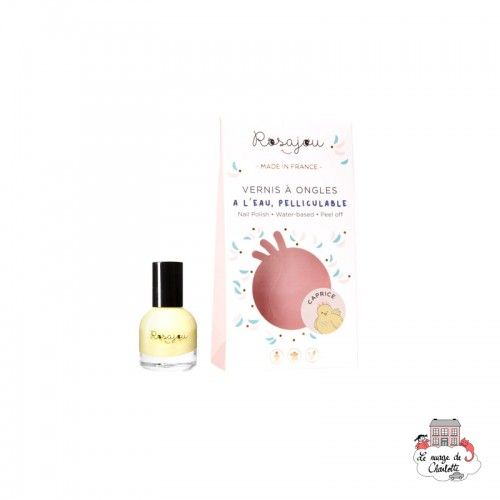 Vernis Caprice jaune - ROS-RVAO09 - Rosajou - Maquillage et cosmétique fantaisie pour enfants - Le Nuage de Charlotte