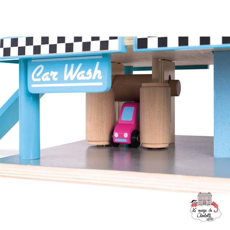 Gas Station (wood) - JAN-J05718 - Janod - Garages and accessories - Le Nuage de Charlotte