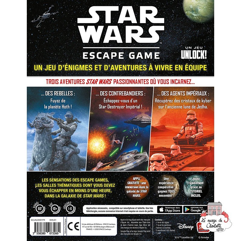 Unlock! - Star Wars - SPC-191360 - Space Cowboys - Jeux de société - Le Nuage de Charlotte