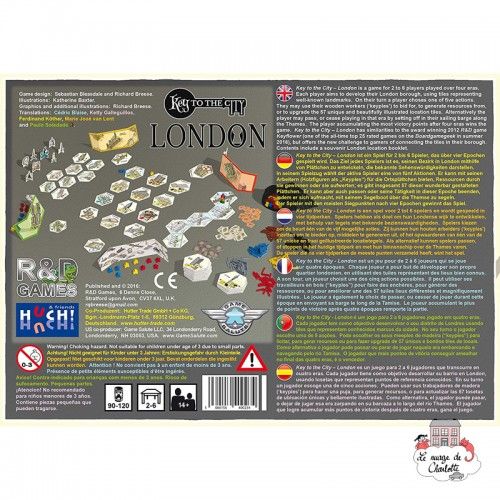 Key to the City - London - HUC-00528 - Les Jeux du Lac - Board Games - Le Nuage de Charlotte