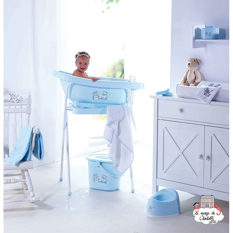 Basket cover - Little Mice - white - BBJ-panmice - bébé-jou - Bath linen - Le Nuage de Charlotte