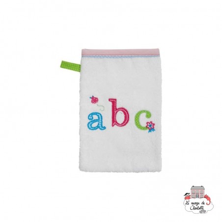 Wash glove - ABC - BBJ-gtABC - bébé-jou - Bath linen - Le Nuage de Charlotte