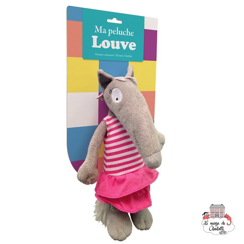 My plush Wolf - AUZ-9782733847251 - Editions Auzou - Loup, Mademoiselle Yeti, ... - Le Nuage de Charlotte