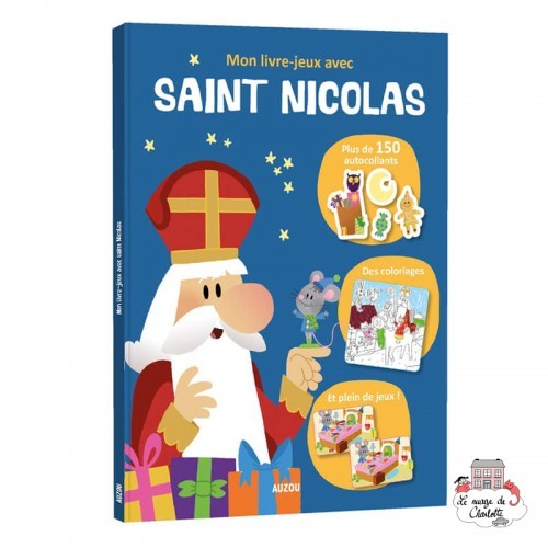 Mon livre-jeux avec saint Nicolas - AUZ-9782733874790 - Editions Auzou - Livres d'Activités - Le Nuage de Charlotte