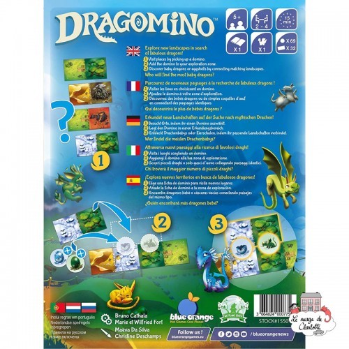 Dragomino - BOR-01199 - Blue Orange - Board Games - Le Nuage de Charlotte