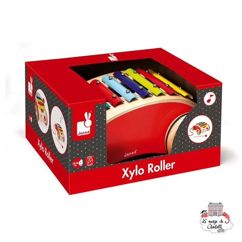 Xylo Roller Rouge Tatoo - JAN-J05380 - Janod - Accueil - Le Nuage de Charlotte