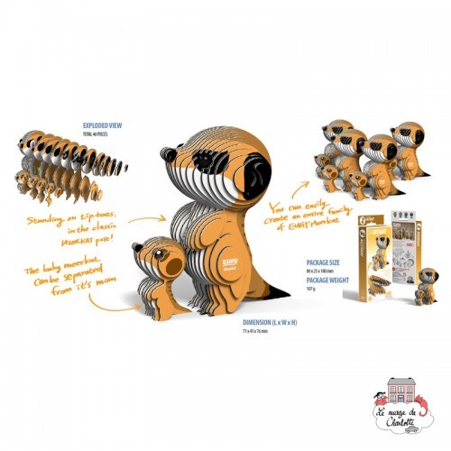 Eugy 046 - Meerkat - EUG-5313958 - dodoland - Maquettes en carton - Le Nuage de Charlotte