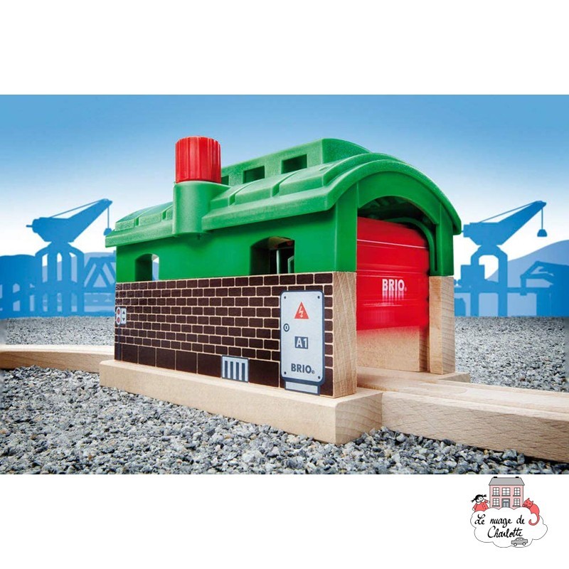 Tunnel garage - BRI-33574 - Brio - Petits trains en bois - Le Nuage de Charlotte