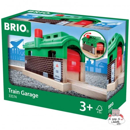 Train Garage - BRI-33574 - Brio - Wooden Railway and Trains - Le Nuage de Charlotte